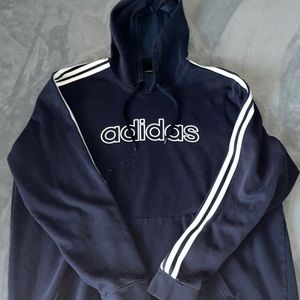 Adidas dark blue hoodie